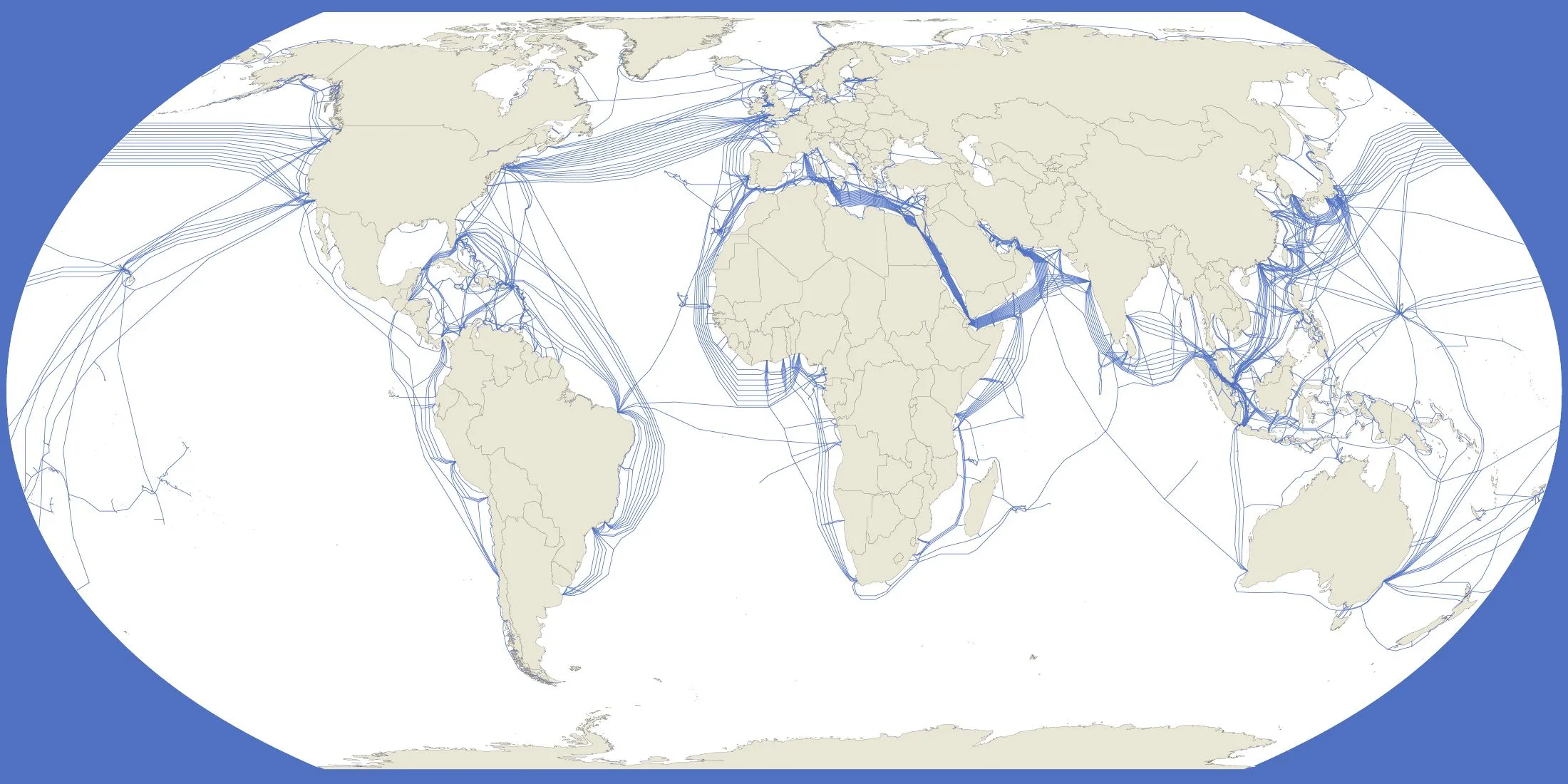 El mapa de los cables submarinos de internet. Las vías ocultas que conectan el mundo | Espacio Fundación Telefónica El mapa de los cables submarinos de internet. Las vías ocultas que conectan el mundo | Espacio Fundación Telefónica