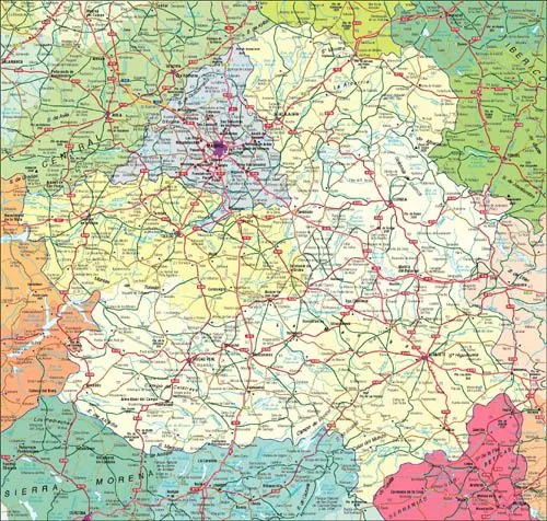Mapa de Carreteras de Castilla-La Mancha - mapa. Mapa de Carreteras de Castilla-La Mancha - mapa.