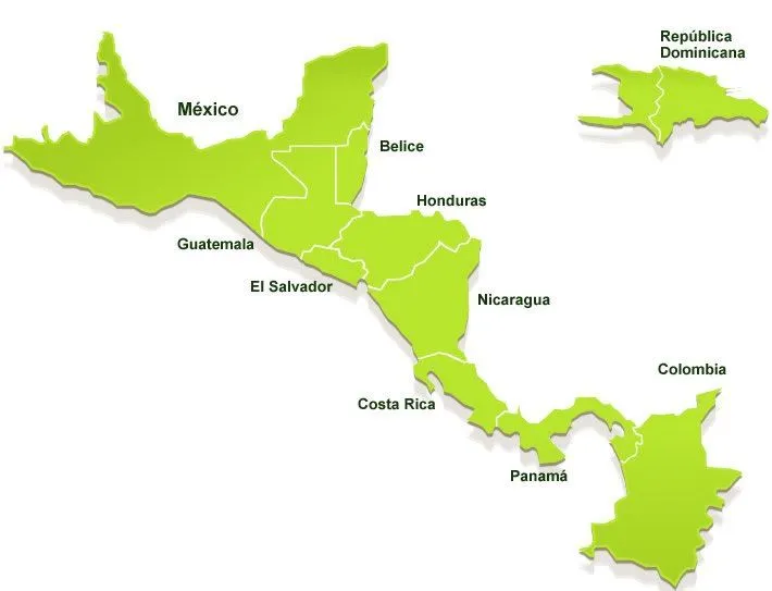 Mapa de centroamerica y mexico - Imagui