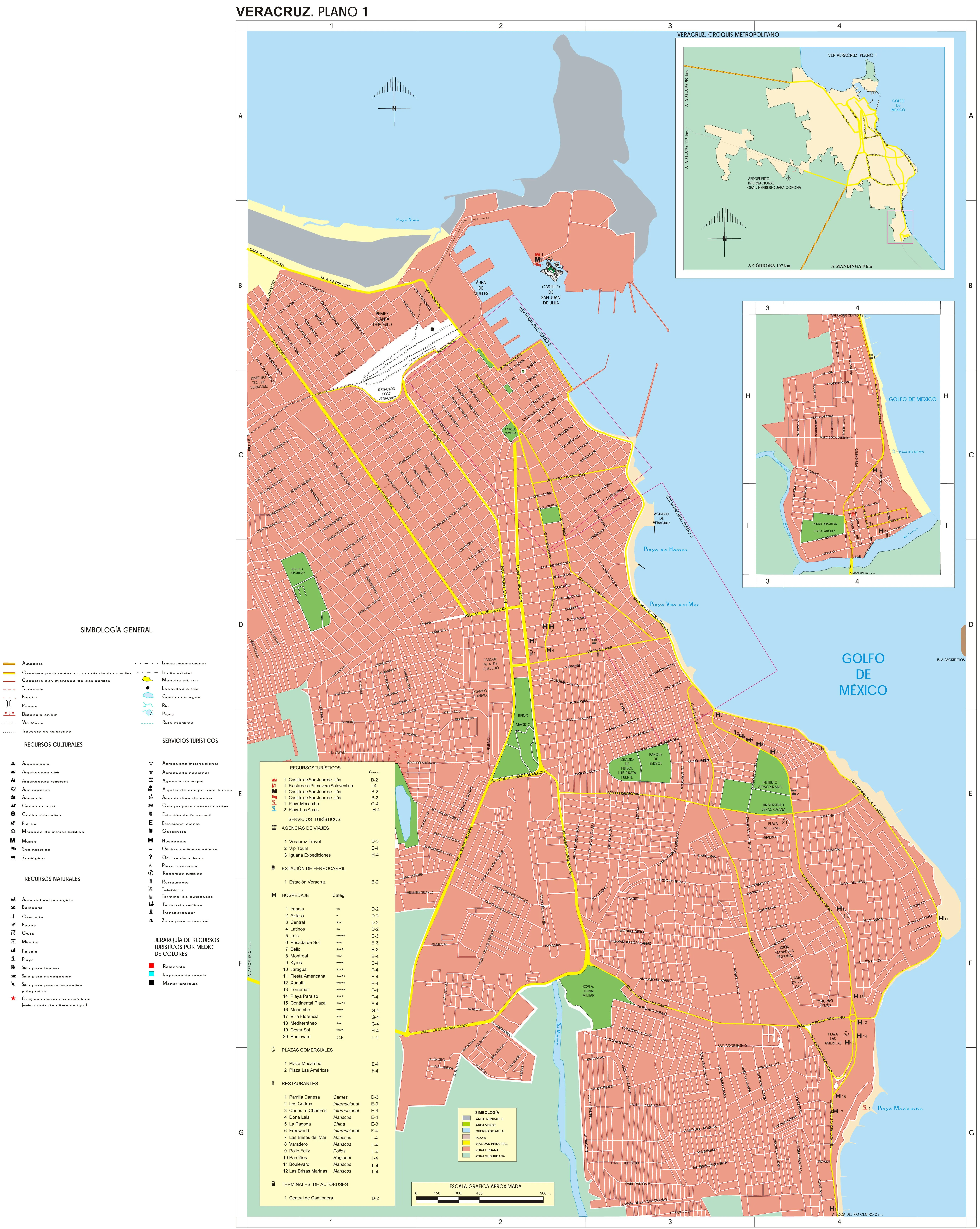 Mapa de la ciudad de Veracruz - Tamaño completo Mapa de la ciudad de Veracruz - Tamaño completo