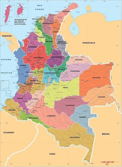 Mapa de colombia con sus ciudades - Imagui