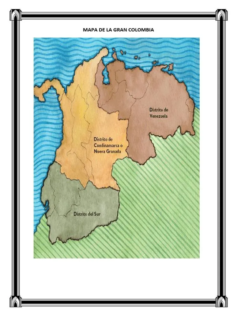Mapa de La Gran Colombia | PDF