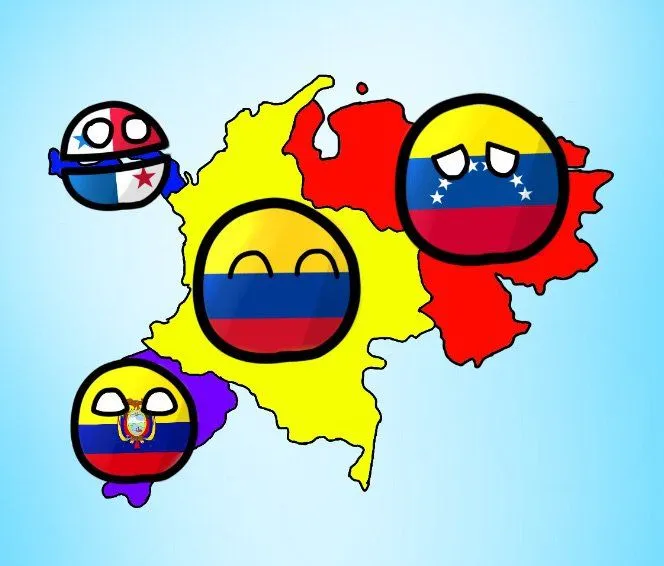 Mapa gran colombia | Polandball Amino Español Amino