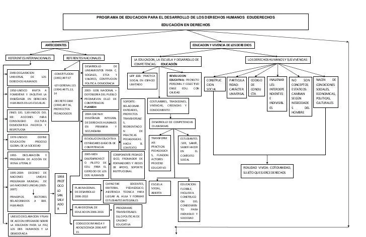 Mapa conceptual derechos humanos