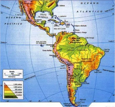 Mapa del continente americano con nombres - Imagui Mapa del continente americano con nombres - Imagui