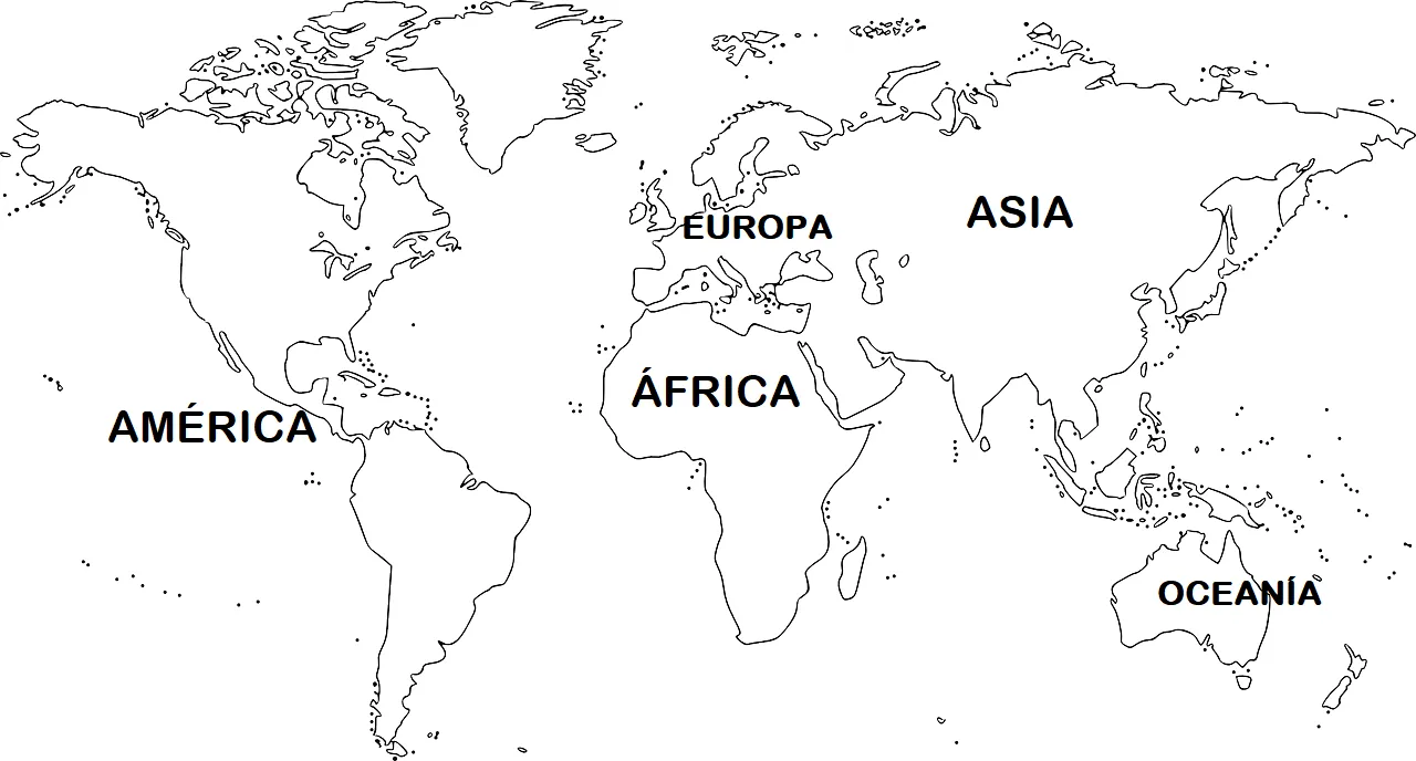 ▷【 Mapa de continentes 】» Con Nombres | Mudo | En blanco | Imprimir ▷【 Mapa de continentes 】» Con Nombres | Mudo | En blanco | Imprimir