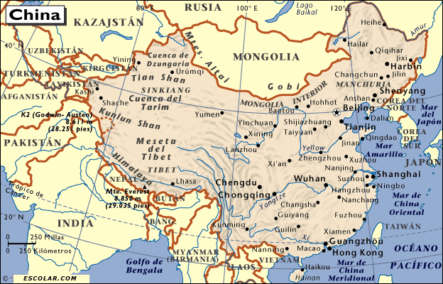 Mapa de china