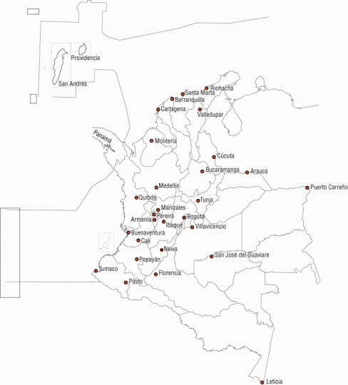 Mapa-de-colombia-para-colorear ...