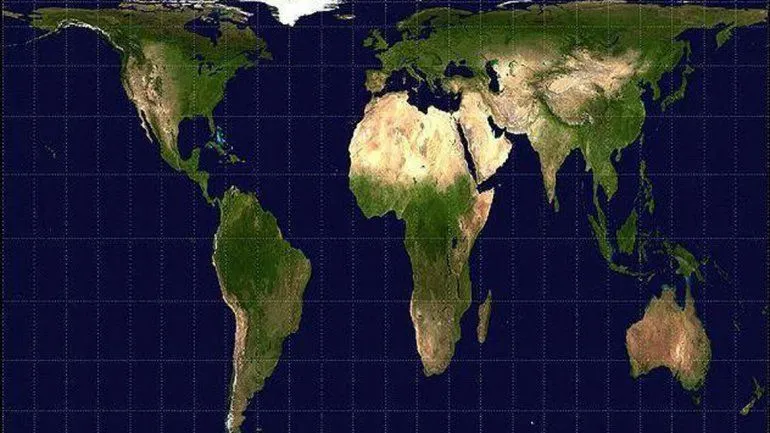 El Mapa del día: cómo se vería el planisferio si se dibujara al ... El Mapa del día: cómo se vería el planisferio si se dibujara al ...