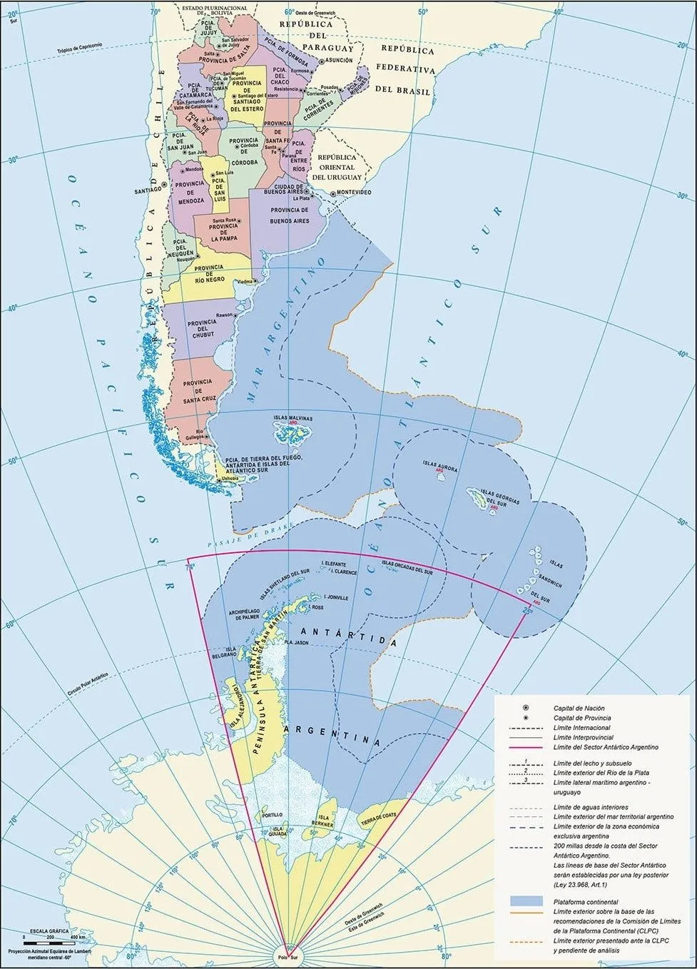Mapa Division Politica Argentina