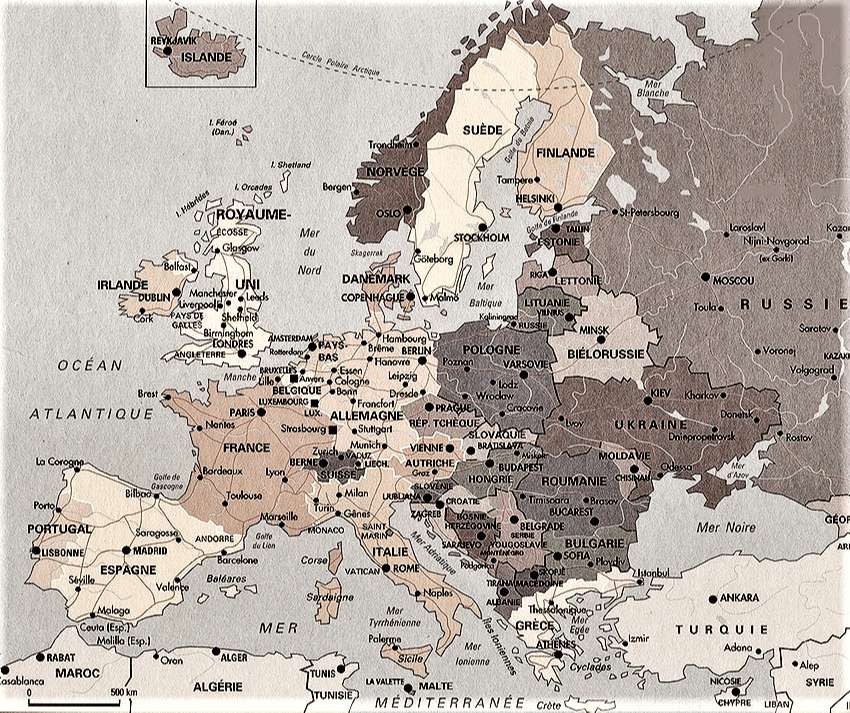 Mapa de Europa Político 