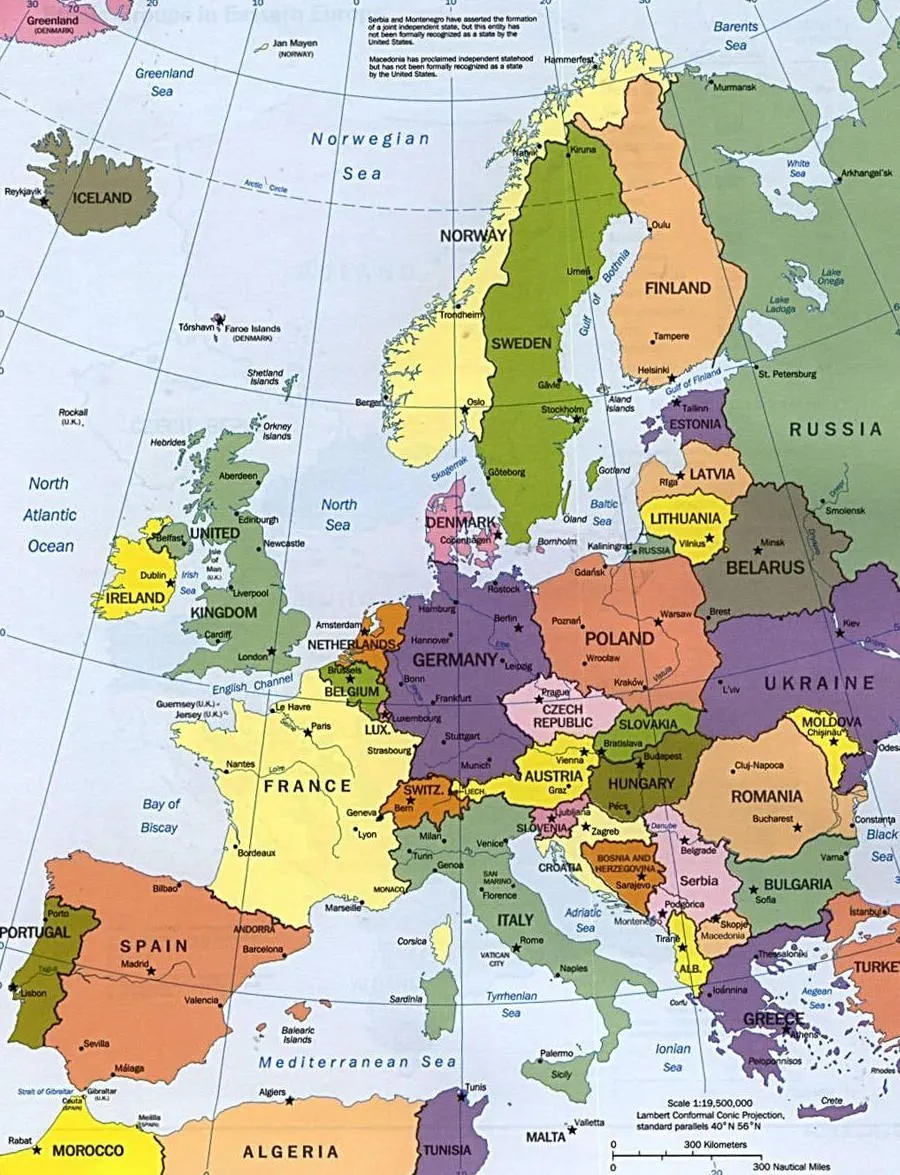 Mapa de Europa | La Vuelta al Mundo en un Curso Mapa de Europa | La Vuelta al Mundo en un Curso