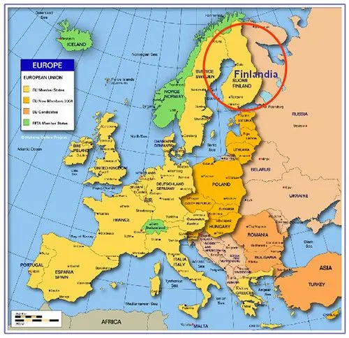 Mapa de Finlandia - ThingLink