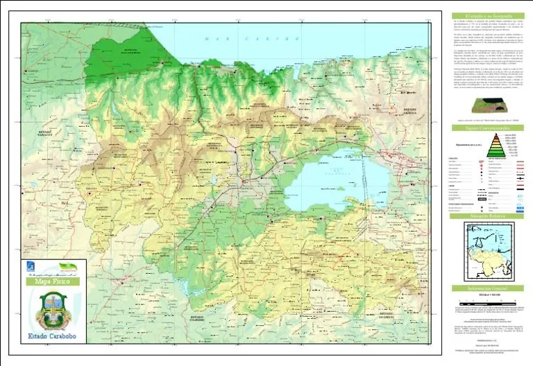 Mapa Fisico Estado Carabobo | PDF