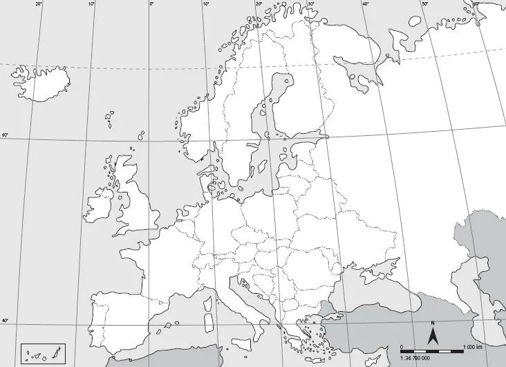 Mapas de Europa político en blanco - Imagui