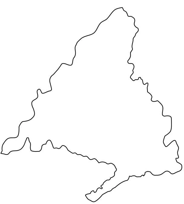 Mapa político mudo de la Comunidad de Madrid (Anaya) - Didactalia ...