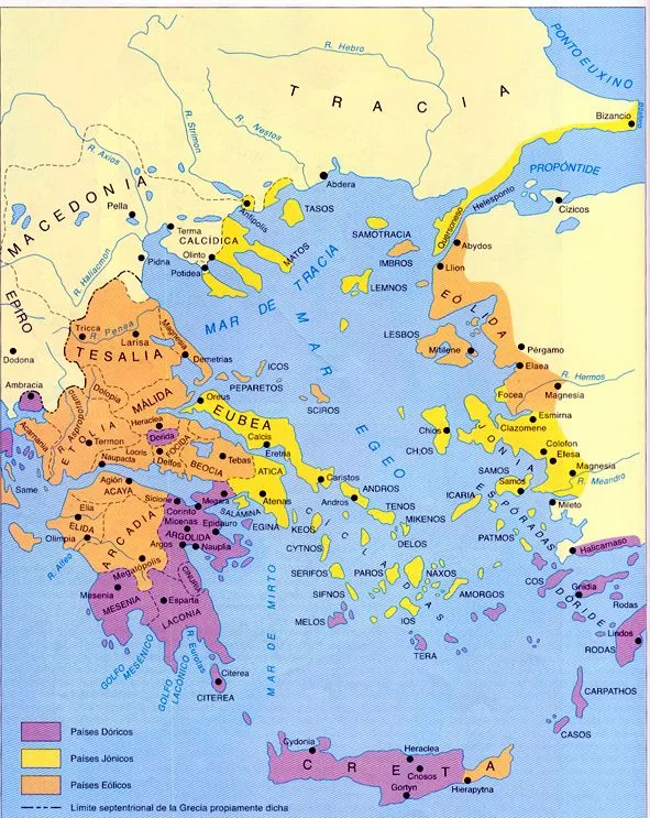 Mapa fisico de grecia - Imagui