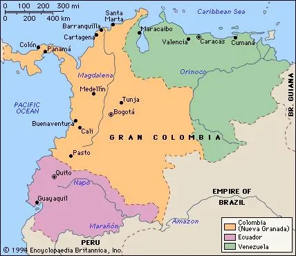 Mapa de la nueva granada para colorear - Imagui