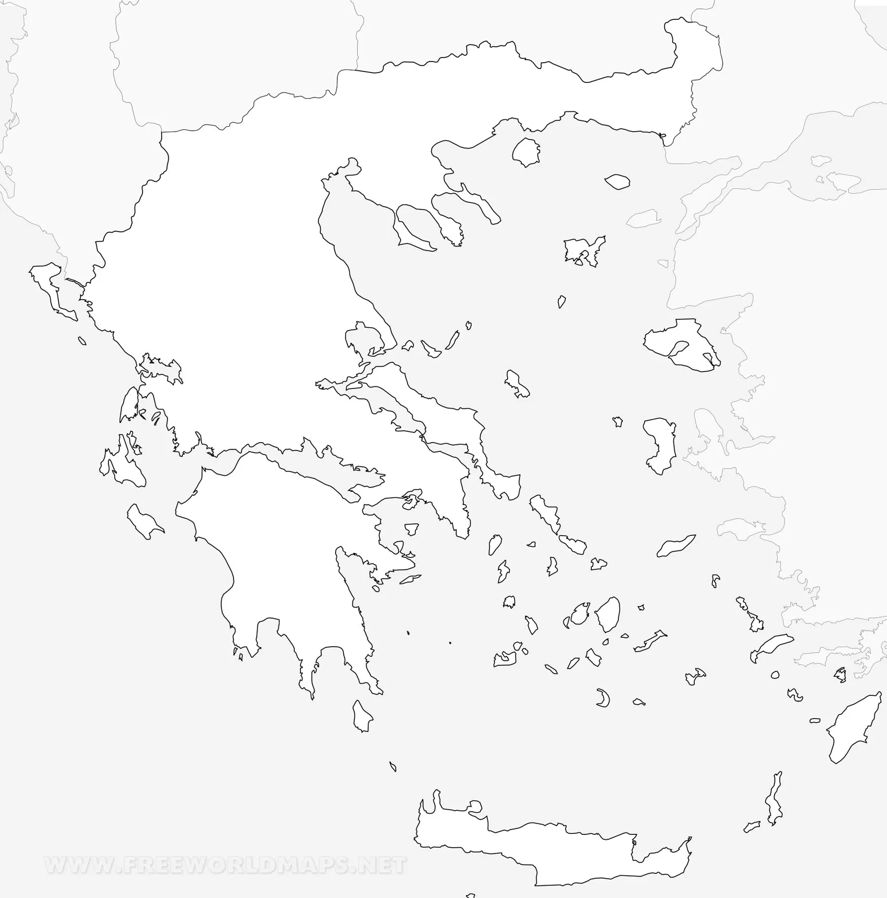 Mapa de Grecia