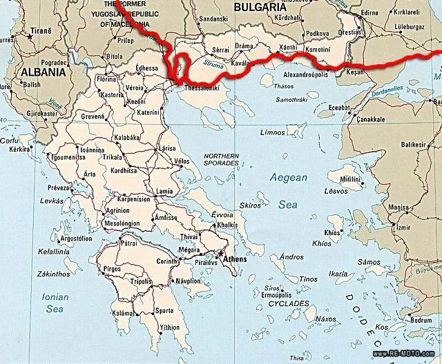 Mapa de Grecia