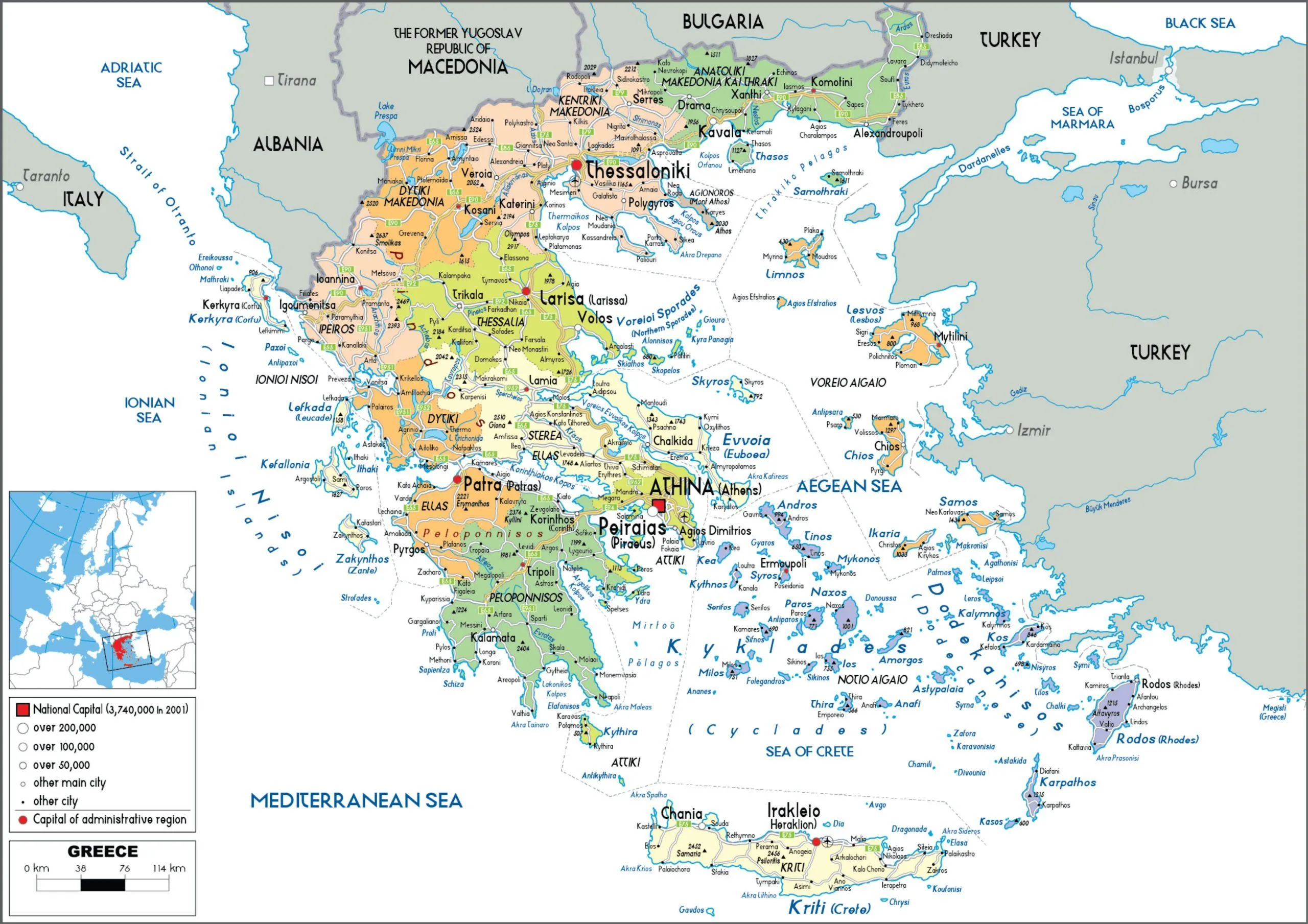 ▷ Mapa de Grecia para imprimir | Descargar GRATIS ▷ Mapa de Grecia para imprimir | Descargar GRATIS