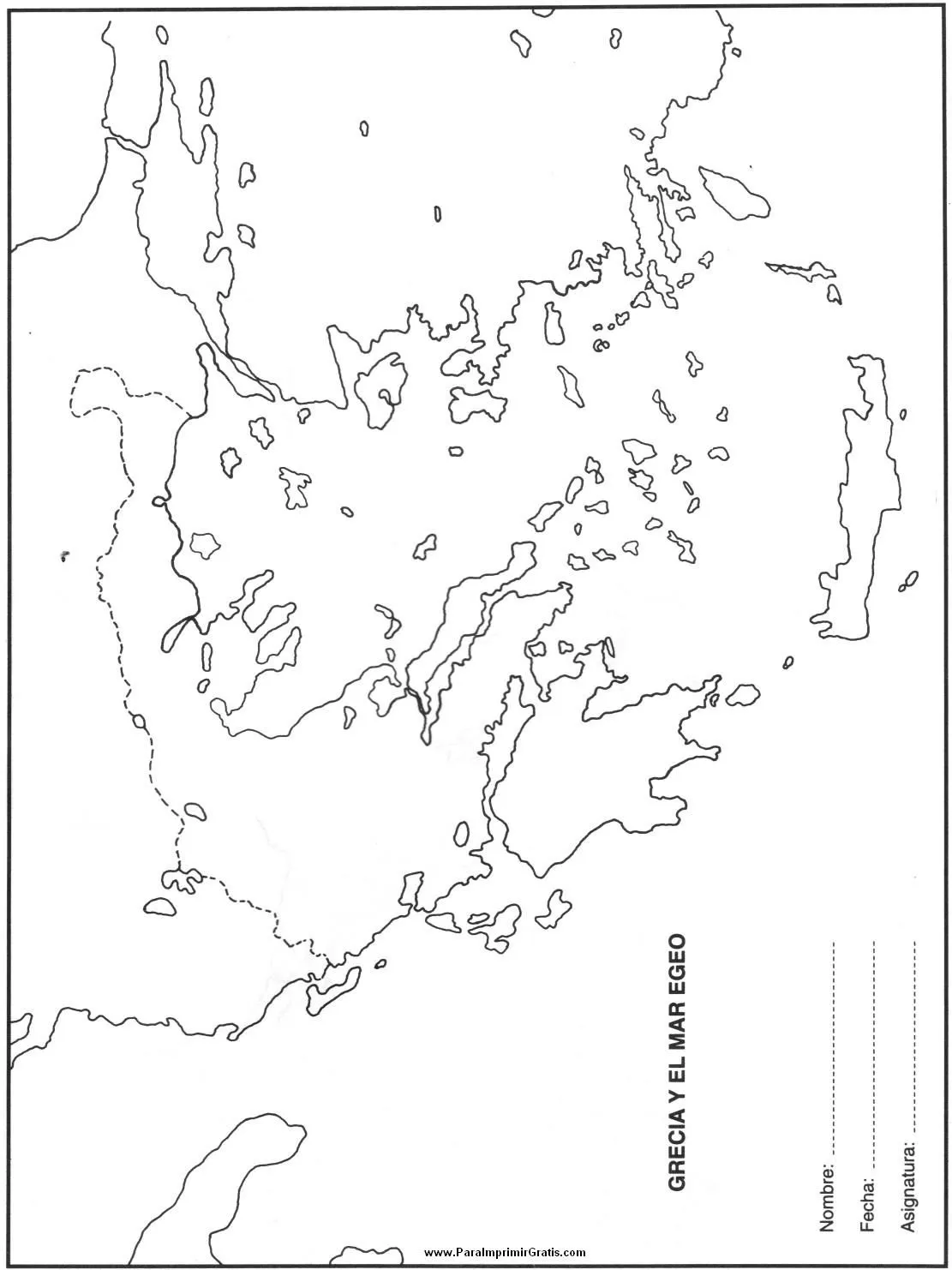 Mapa de Grecia – ParaImprimirGratis.com