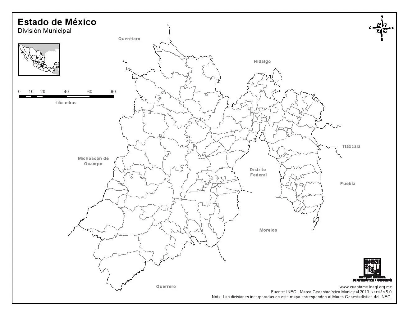 Mapa para imprimir del Estado de México Mapa mudo de municipios ... Mapa para imprimir del Estado de México Mapa mudo de municipios ...
