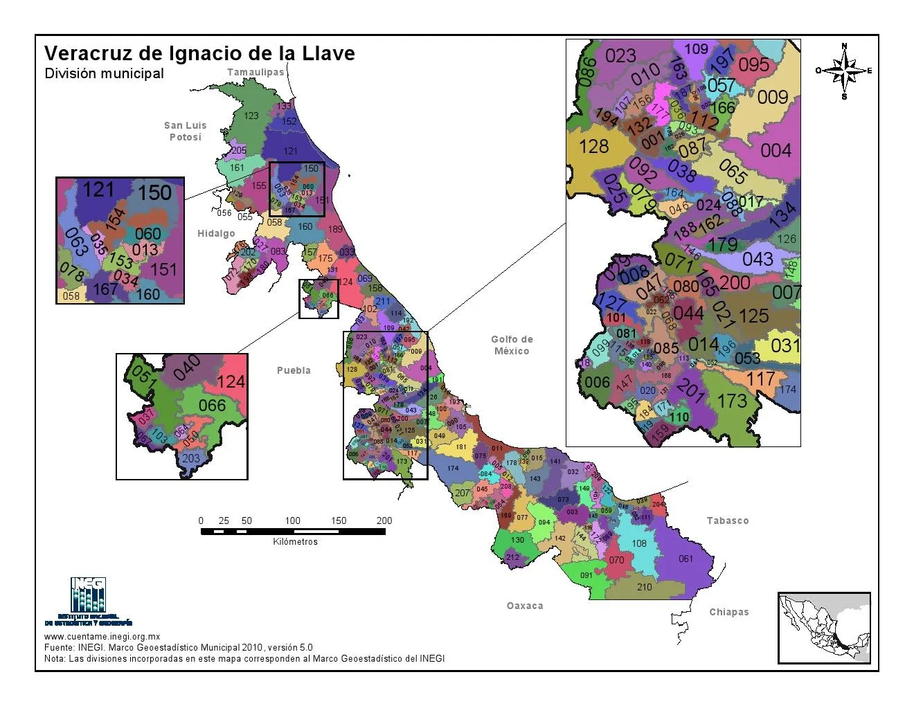 Mapa para imprimir de Veracruz Mapa en color de los municipios de ... Mapa para imprimir de Veracruz Mapa en color de los municipios de ...