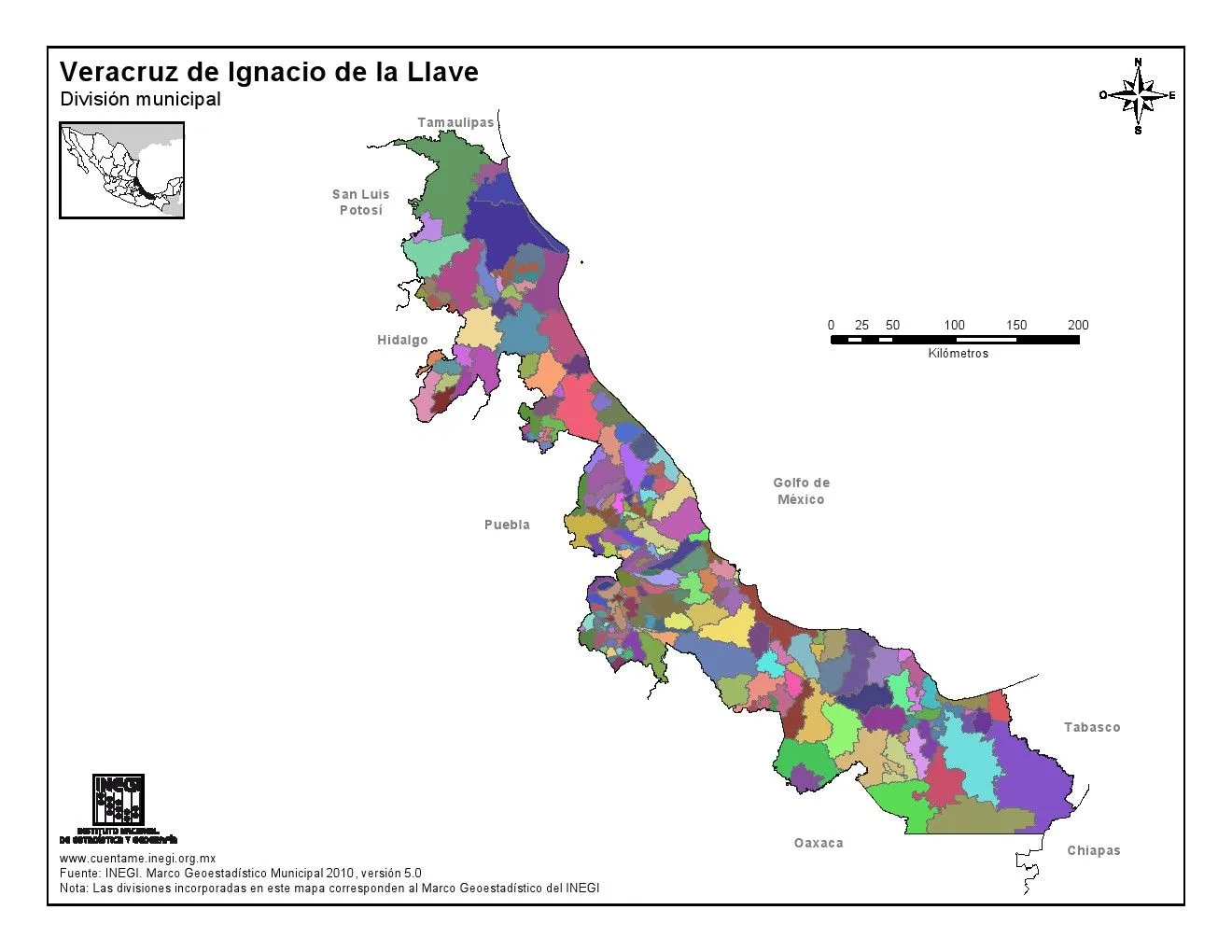 Mapa para imprimir de Veracruz Mapa en color de los municipios de ... Mapa para imprimir de Veracruz Mapa en color de los municipios de ...