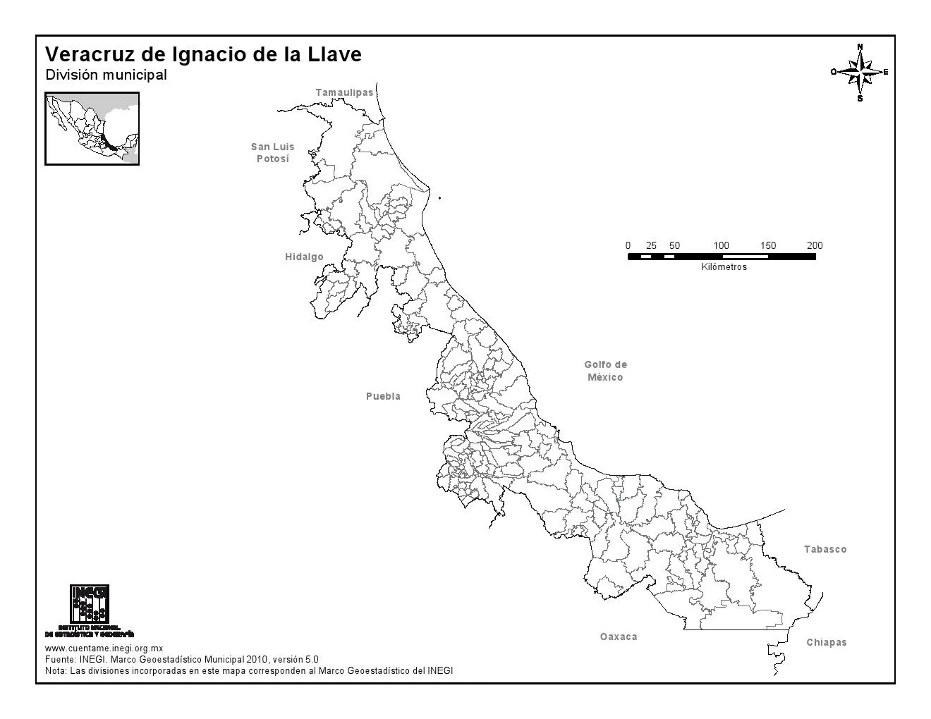 Mapa para imprimir de Veracruz Mapa en color de los municipios de ... Mapa para imprimir de Veracruz Mapa en color de los municipios de ...