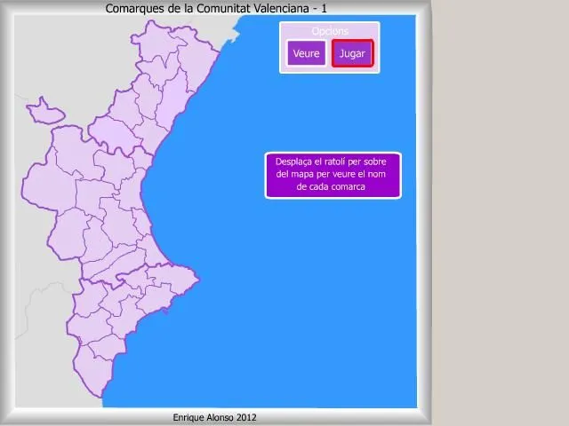Mapa interactiu de la Comunitat Valenciana Comarques de la ... Mapa interactiu de la Comunitat Valenciana Comarques de la ...
