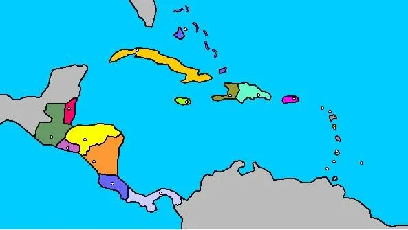 Mapa interactivo de América Central Países de América Central ...
