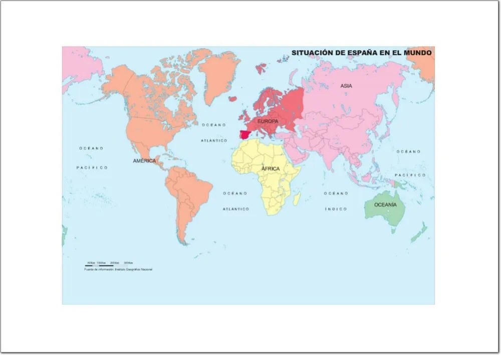 Mapa político del Mundo Mapa de continentes y océanos del Mundo ...