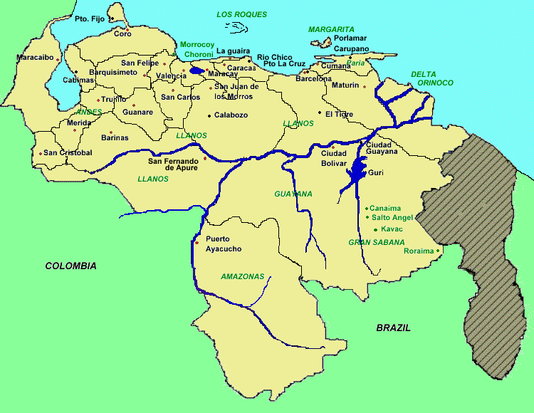 Mapa interactivo de Venezuela - Venezuela Tuya