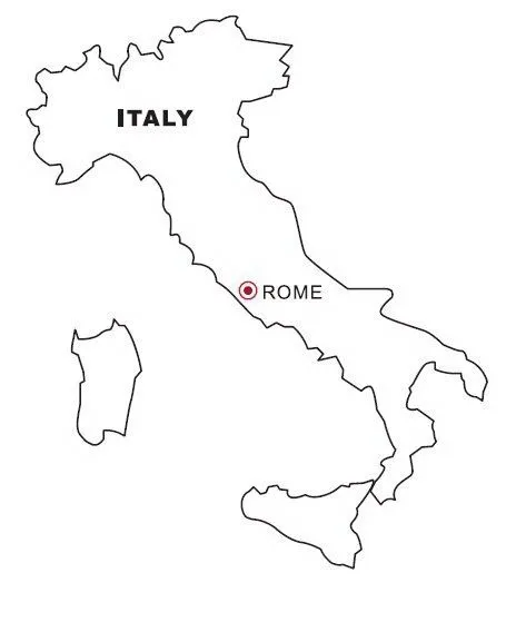 Mapa de Italia para colorear ~ Dibujos para Colorear Infantil Mapa de Italia para colorear ~ Dibujos para Colorear Infantil