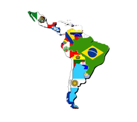 Mapa de latinoamerica sin nombres - Imagui