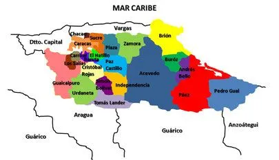 Mapa Del Estado Miranda | Technology And Mobile Phone