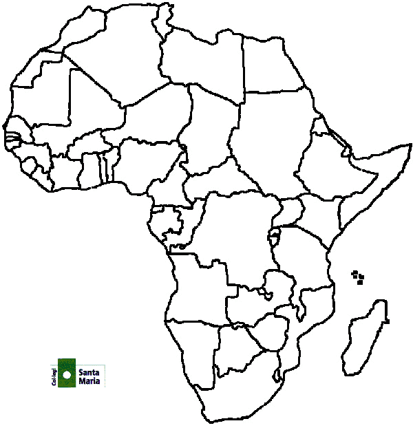 Mapa mudo de africa para imprimir - Imagui