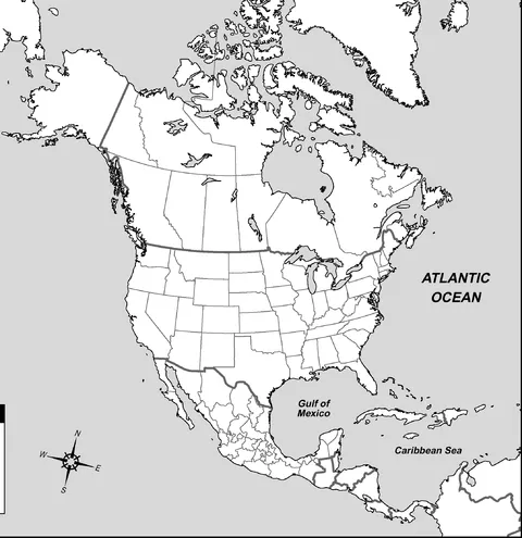 Mapas sin division politica america del norte - Imagui