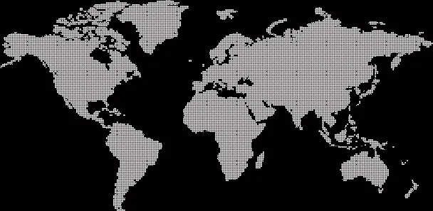 Mapa del mundo realizado con puntos | CosasSencillas.Com Mapa del mundo realizado con puntos | CosasSencillas.Com
