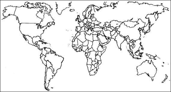mapa mundi continentes para colorear - Google Search | dibujos ...