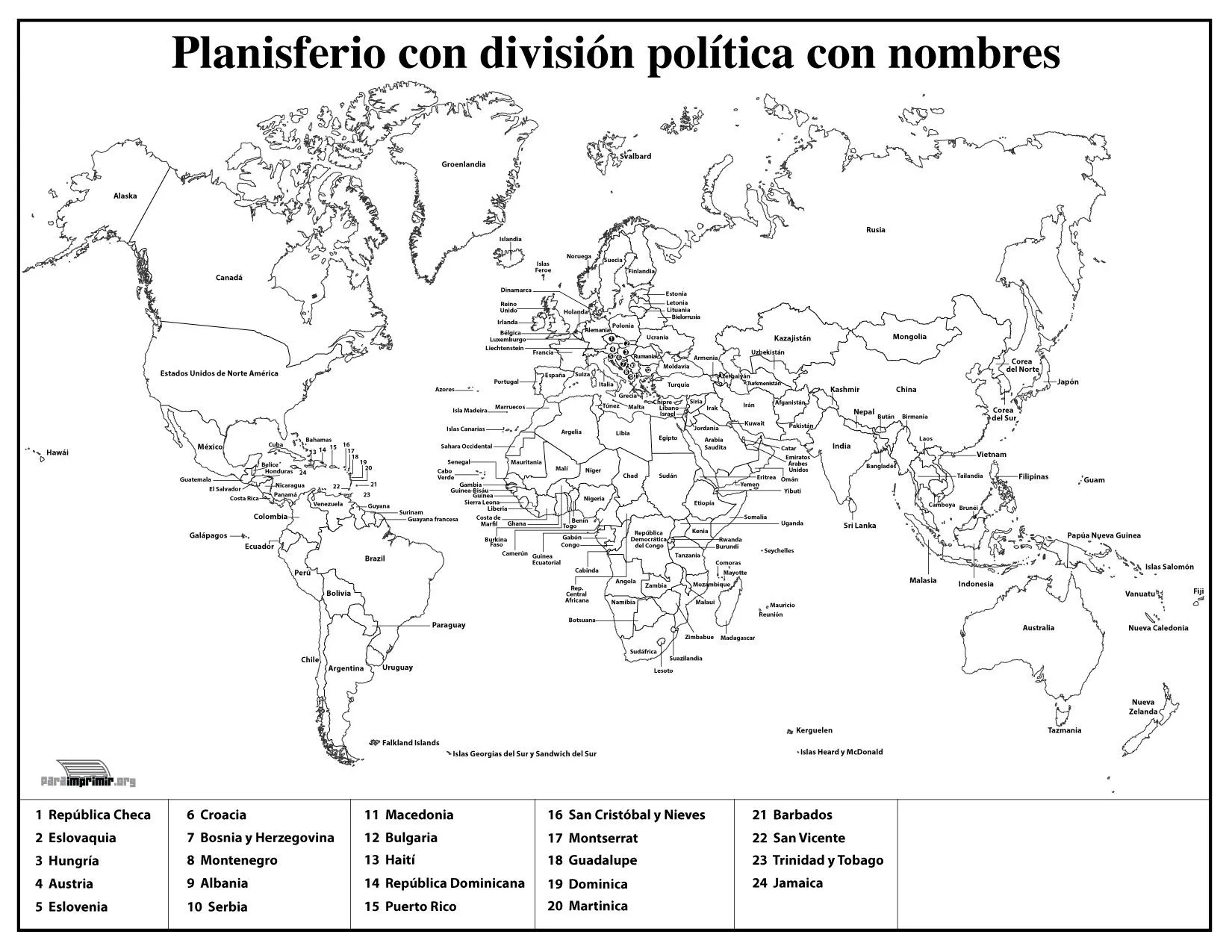 mapa planisferio pol tico con nombres para descargar e imprimir ... mapa planisferio pol tico con nombres para descargar e imprimir ...