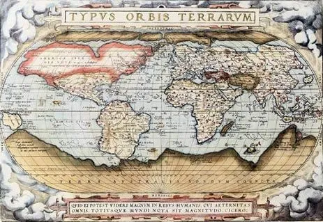 Mapa Mundi de Ortelius, 1570