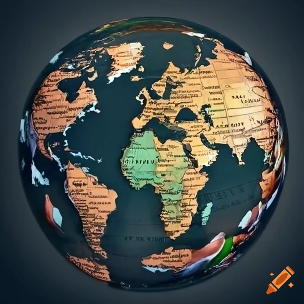 El mapa mundial , con sus países y continentes El mapa mundial , con sus países y continentes