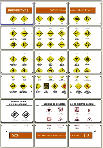 MAPA MURAL DE SEÑALES DE TRÁNSITO PREVENTIVAS 3X6 HOJAS CARTA ...