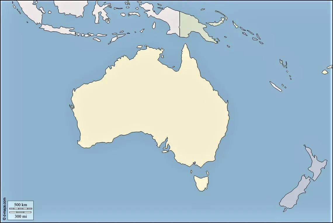 ▷【Mapa de Oceanía】