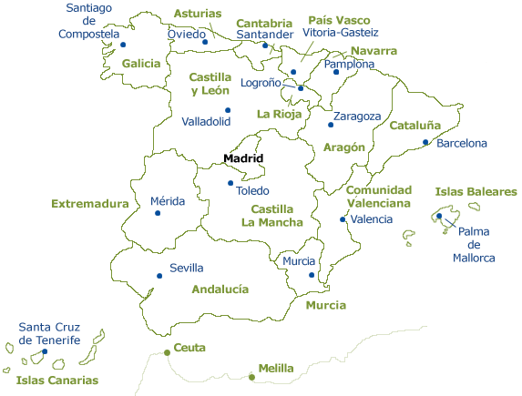 División político-territorial de España. Emigrar a España ...