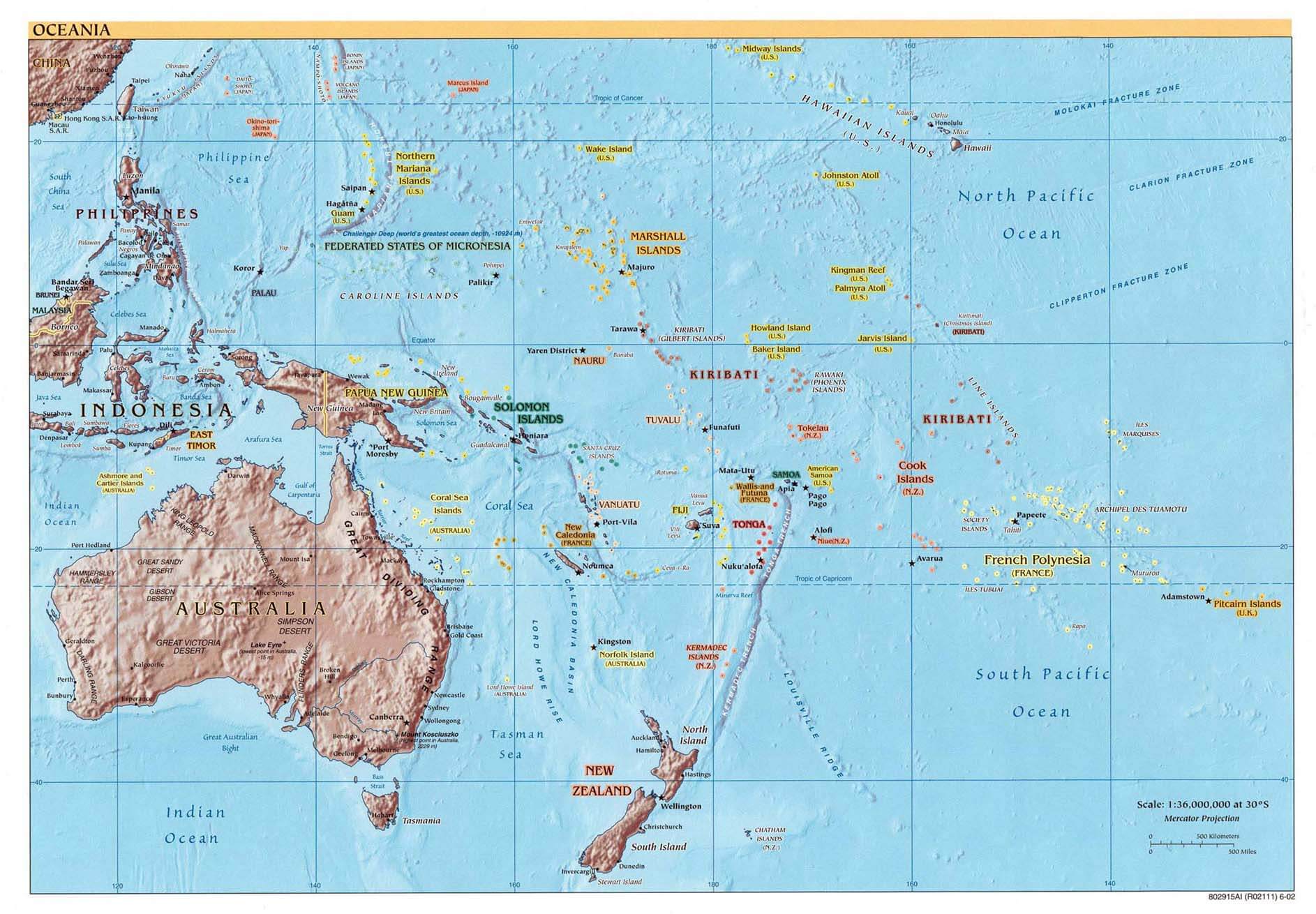 ▷ Mapa de Oceanía para imprimir | Descargar GRATIS ▷ Mapa de Oceanía para imprimir | Descargar GRATIS