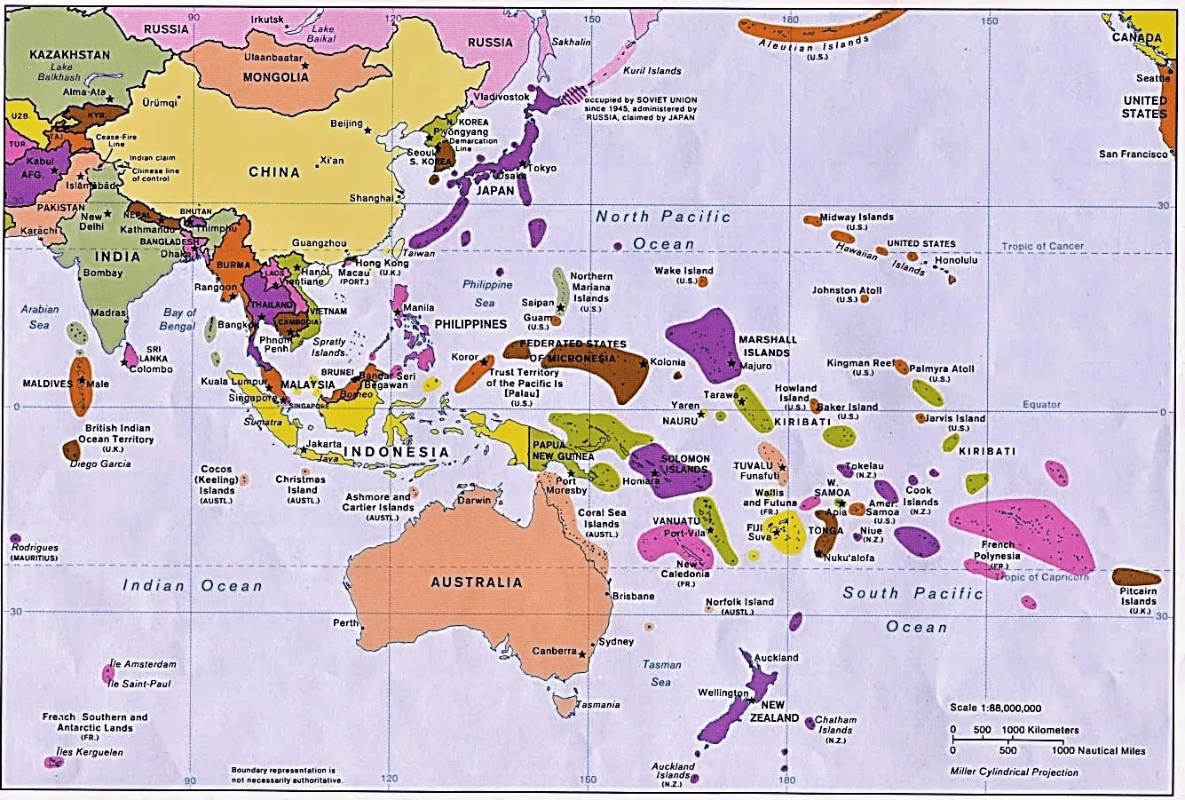 ▷ Mapa de Oceanía | Político | Físico | Mudo | Con Nombres | Mapamundi ▷ Mapa de Oceanía | Político | Físico | Mudo | Con Nombres | Mapamundi