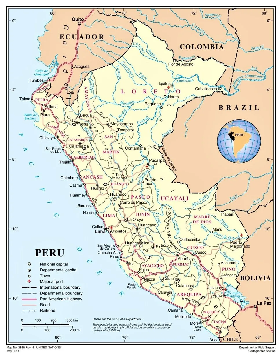 ⊛ Mapa del Perú 